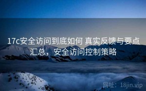 17c安全访问到底如何 真实反馈与要点汇总，安全访问控制策略