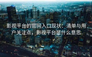 影视平台的官网入口现状：清单与用户关注点，影视平台是什么意思