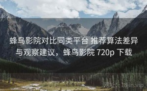 蜂鸟影院对比同类平台 推荐算法差异与观察建议，蜂鸟影院 720p 下载