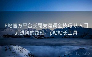 P站官方平台长尾关键词全技巧 从入门到进阶的路径，p站站长工具