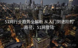 51网行业趋势全解析 从入门到进阶的路径，51网登陆