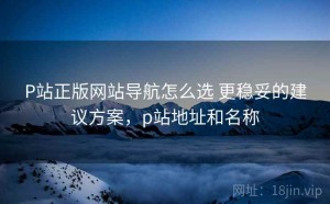 P站正版网站导航怎么选 更稳妥的建议方案，p站地址和名称