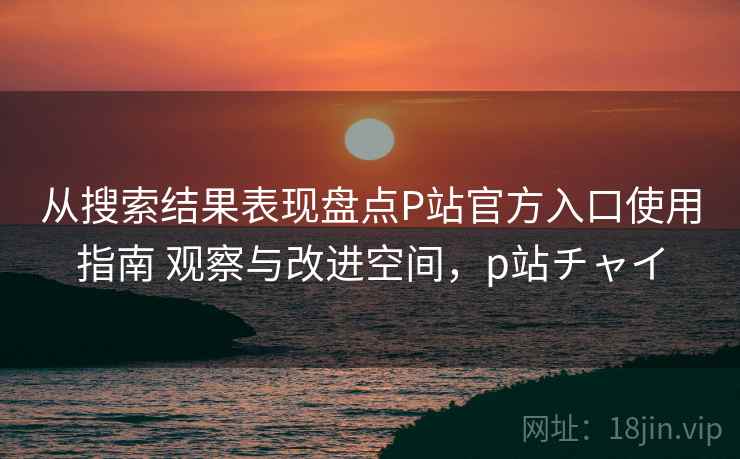 从搜索结果表现盘点P站官方入口使用指南 观察与改进空间，p站チャイ