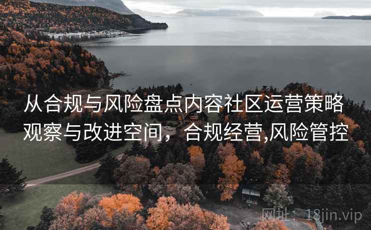 从合规与风险盘点内容社区运营策略 观察与改进空间，合规经营,风险管控