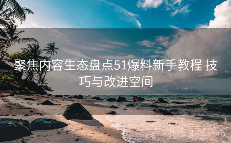聚焦内容生态盘点51爆料新手教程 技巧与改进空间 聚焦内容生态盘点51爆料新手教程 技巧与改进空间