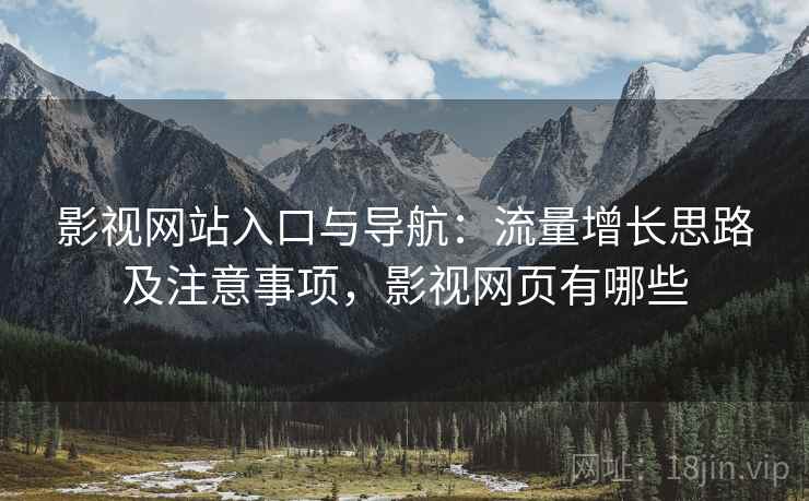 影视网站入口与导航：流量增长思路及注意事项，影视网页有哪些